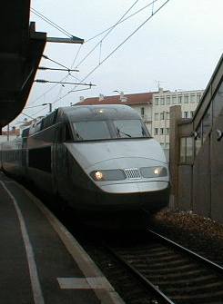 TGV arriving in St. Raphal